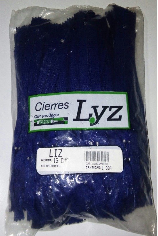 JET Cierres Nylon 144 De 15 Cm Azul Rey