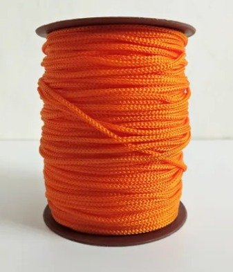Cordon tricot 3mm Naranja 100 mts