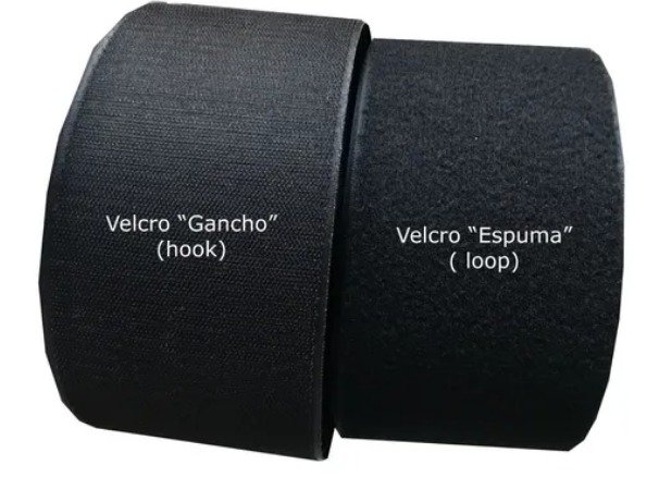 Cierre Magico Negro Velcro 10 cms X rollo 25 Metros
