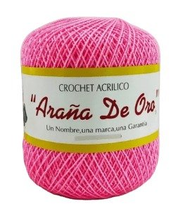 Hilo Crochet Para Tejer Araña De Oro Rosado