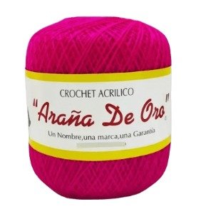 Hilo Crochet Para Tejer Araña De Oro Fucsia