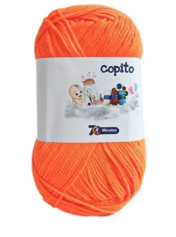 Lana Copito 100g 3mm color Naranja