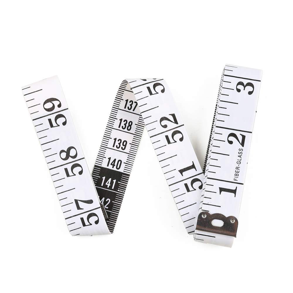 Regla de medición de doble cara de tela de coser cinta suave para medir la familia circunferencia de