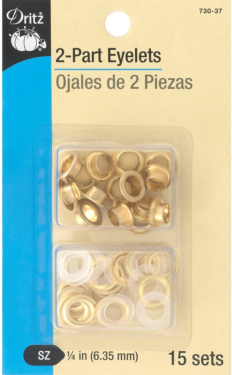 Remachadora con Ojales Dorados 5 mm