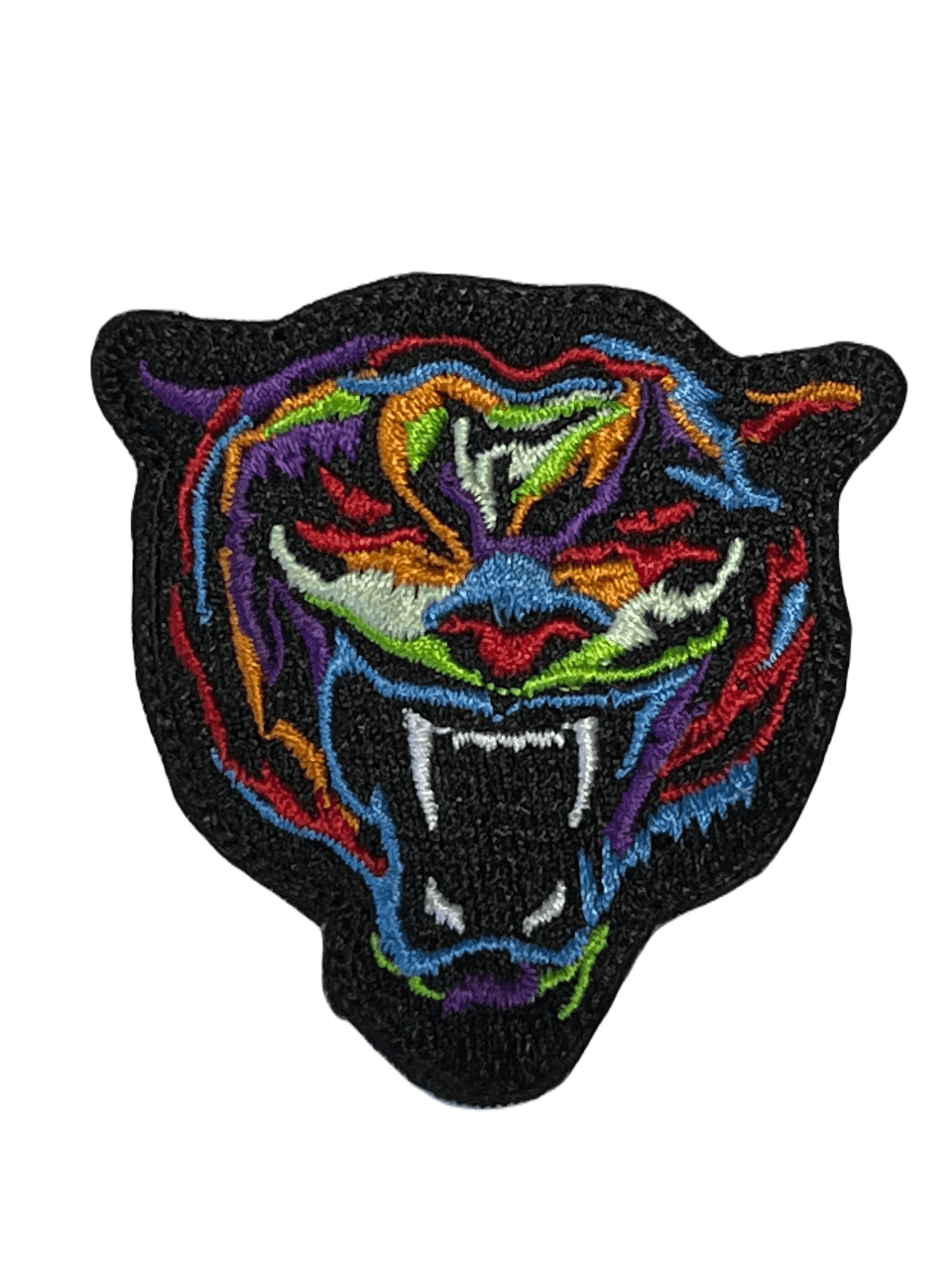 Parche Bordado 100%  Tigre Multicolor 5.5x6 cms