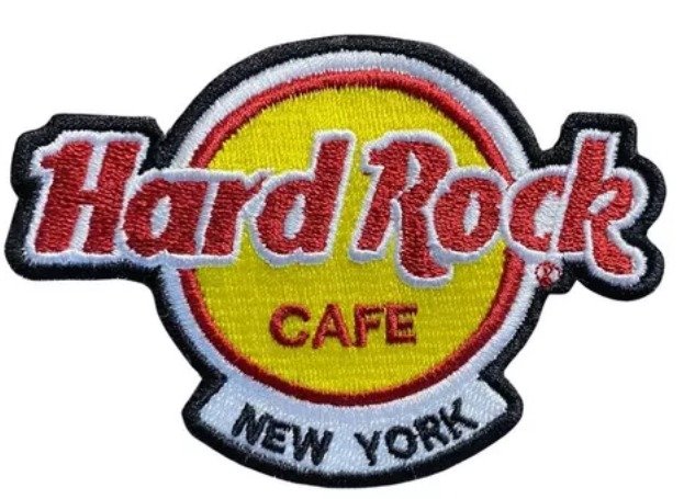 Parche Bordado 100% Hilo Rock Cafe New York 6x5 cms