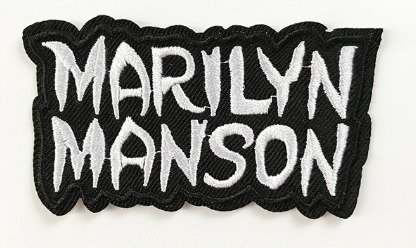 Parche  Bordado 100% Hilo Marilyn  Manson  6x6 cms