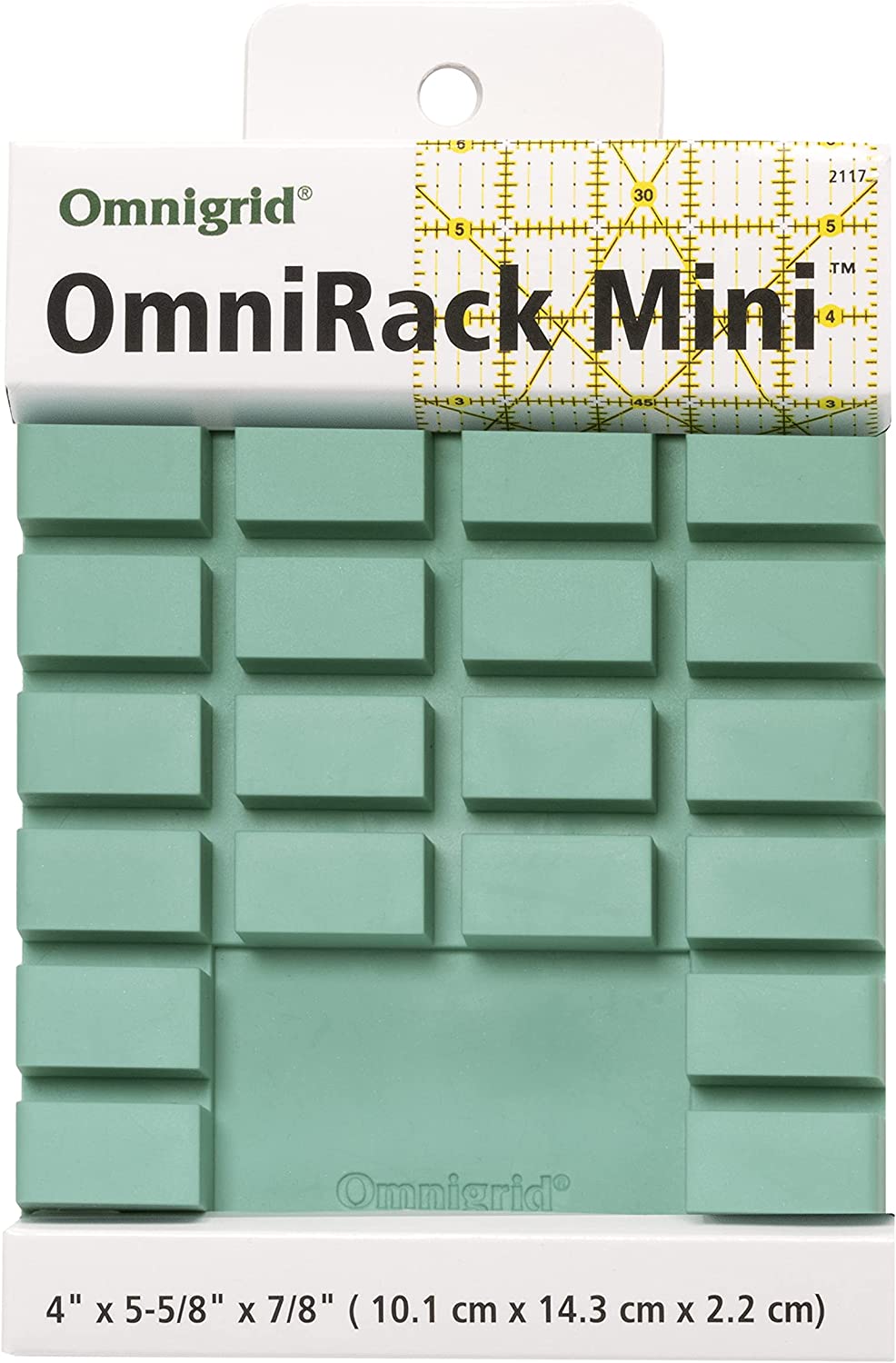 Omnigrid OmniRack, Mini estante de almacenamiento para reglas, verde menta