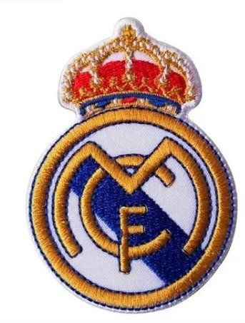 Parches Bordados 100% Hilo Real Madrid 6x5 cms