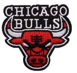 Parche Bordado 100% Chicago Bulls 6x6 cms