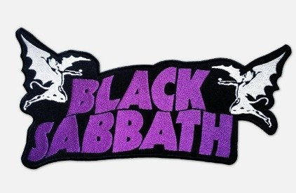 Parche Bordado 100% Hilo Black Sabbath 7x5cms