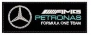 Parches Bordados 100% hilo Petronas F1 Mercedes 7x4 cms