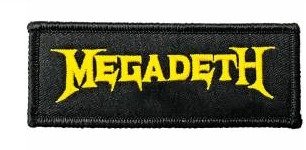 Parche bordado 100% hilo 7x6 cms Megadeth