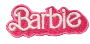 Parche bordado 100% hilo 7x6 cms Barbie