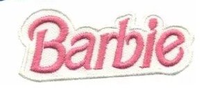 Parche bordado 100% hilo 7x6 cms Barbie
