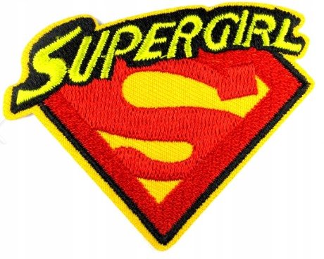 Parches Bordados Super Girl 6x6 cms