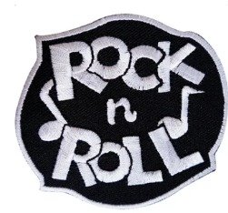 Parches Bordados 100% hilo Rock and Roll 6x5 cms