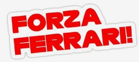 Parches Bordados Hilo 100% Forza Ferrari 6x3 cms Nuevo