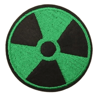 Parches Bordados Hilo 100% Radioactividad Nuclear