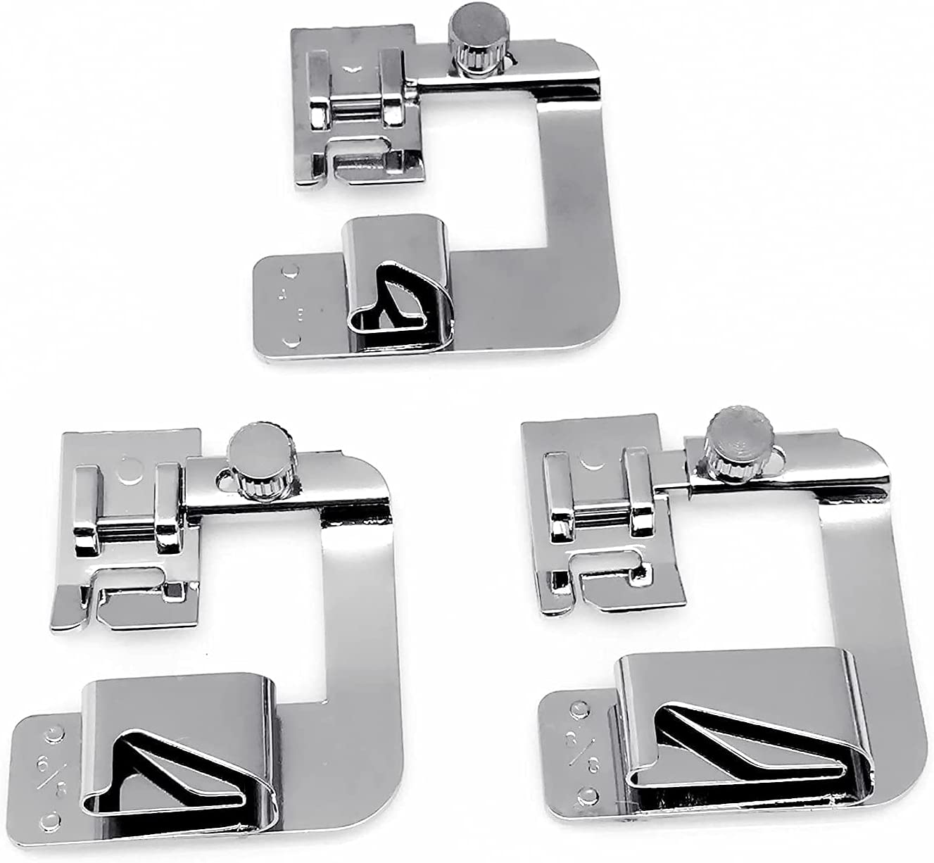Nannday Prensatelas Accesorios de Kit de prensatelas de Metal 10pcs para máquina de Coser doméstica 