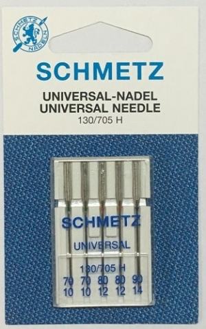 Schmetz Agujas UNIVERSAL 130/705 H 70/10 80/12 90/14