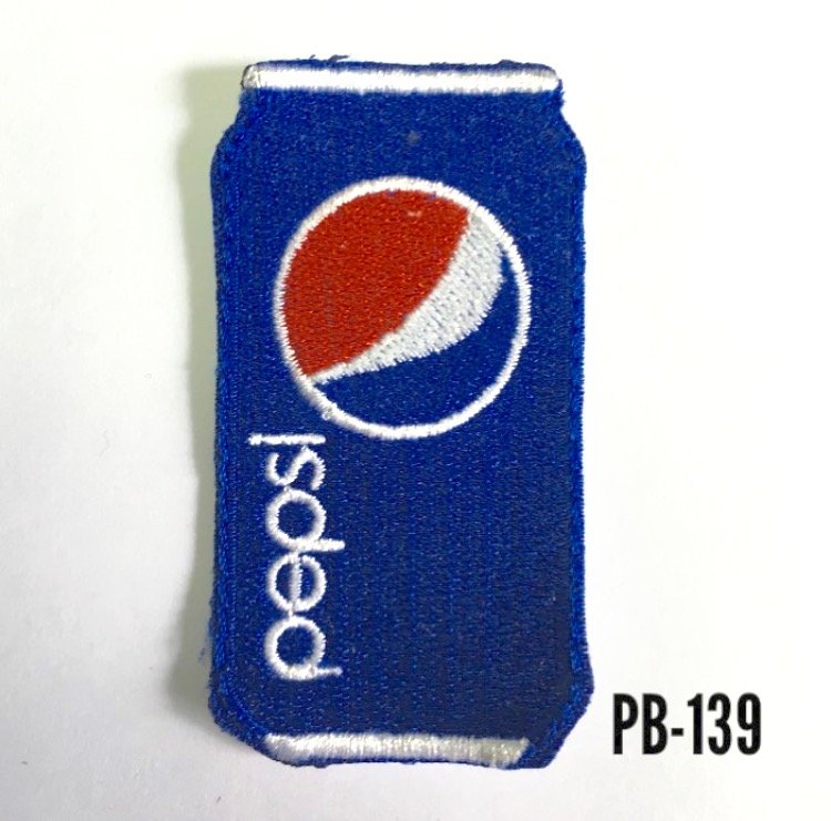 Parche Bordado 100% Pepsi 3.5x6.5 cms