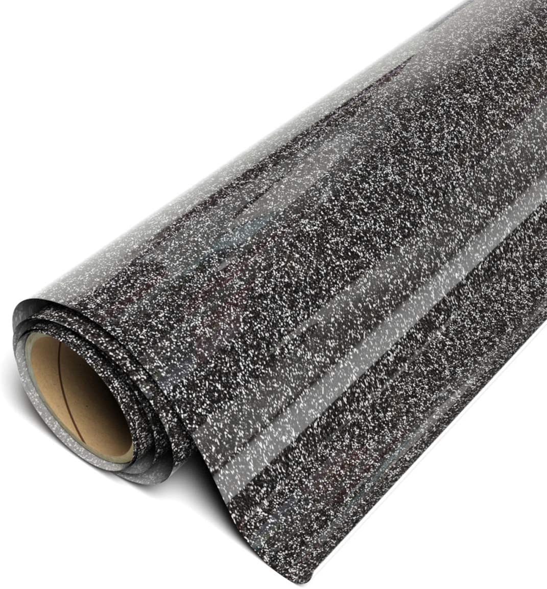SISER Vinil Textil easyweed Glitter Negro 30x30 cms