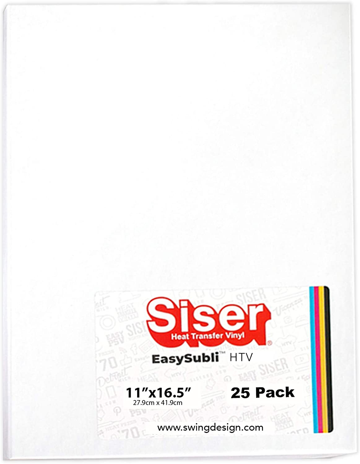 Siser EasySubli 25 Papel de transferencia de calor 27.9X41.91 cms