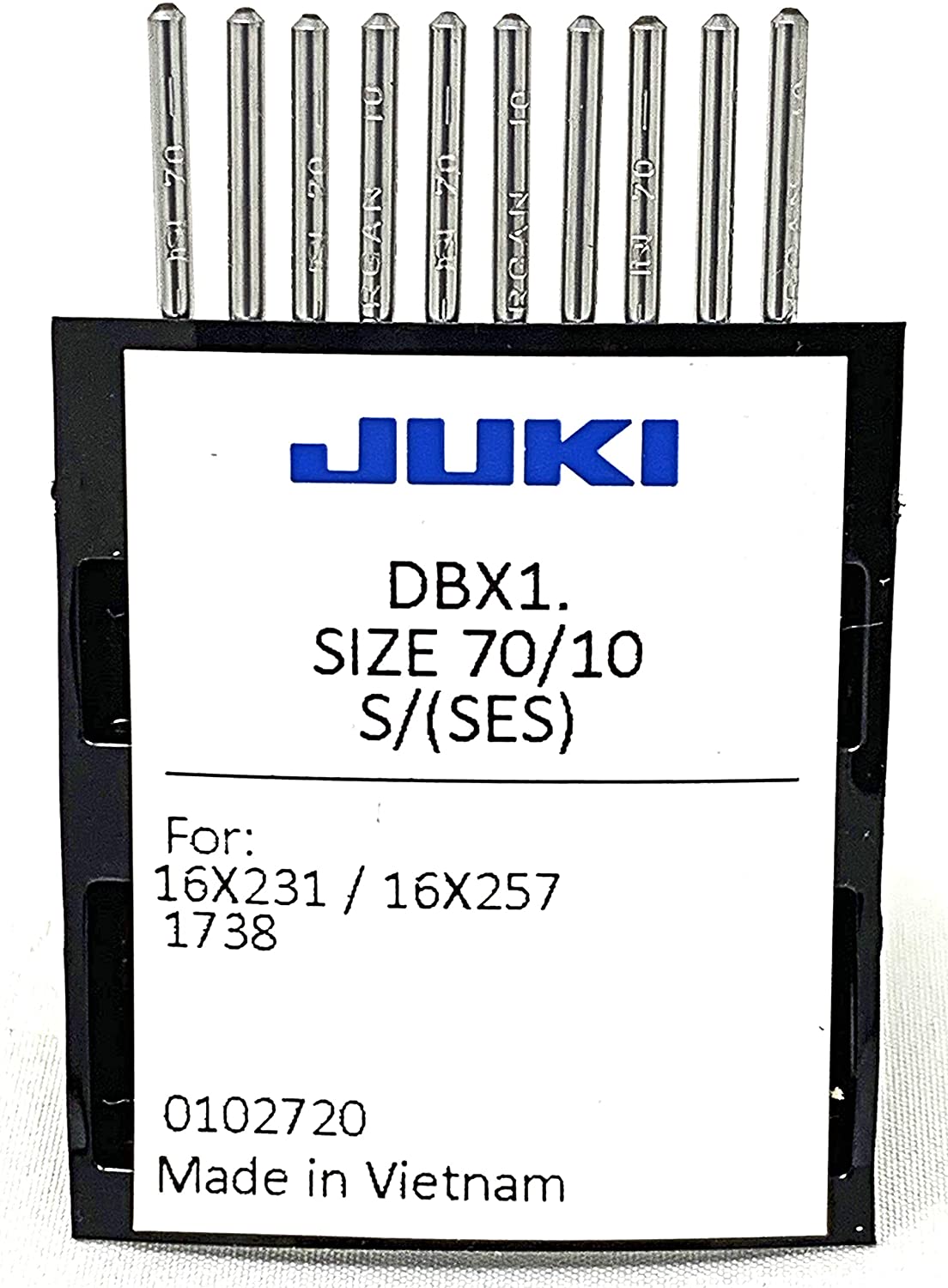 Juki Brand – Agujas para máquina de coser industrial de pie – Tamaño 70-10 agujas Juki pieza origi