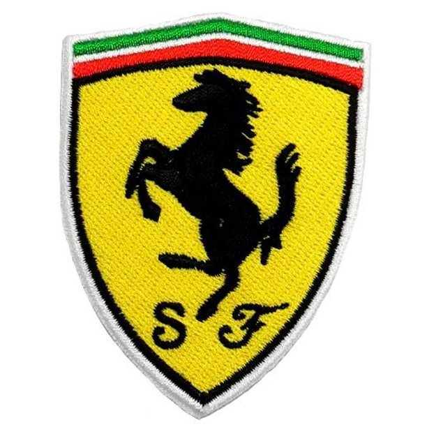 Parche Bordado 100% Hilo Ferrari 6x6 cms