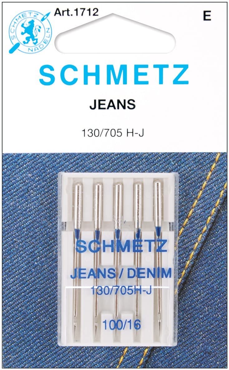 Schmetz Agujas JEANS 5 pieza  tamaño 16/100, 5 unidades