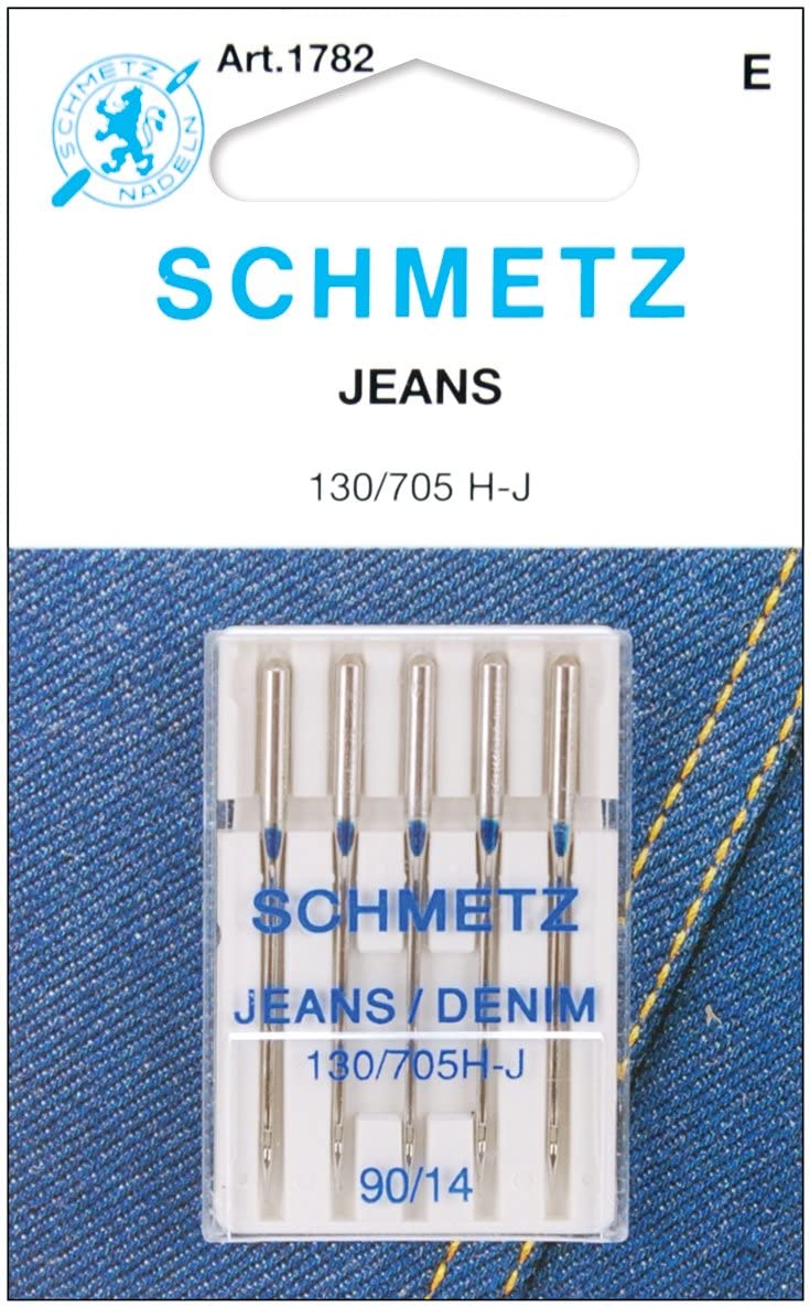 Schmetz Agujas JEANS 5 pieza  tamaño 14/90, 5 unidades