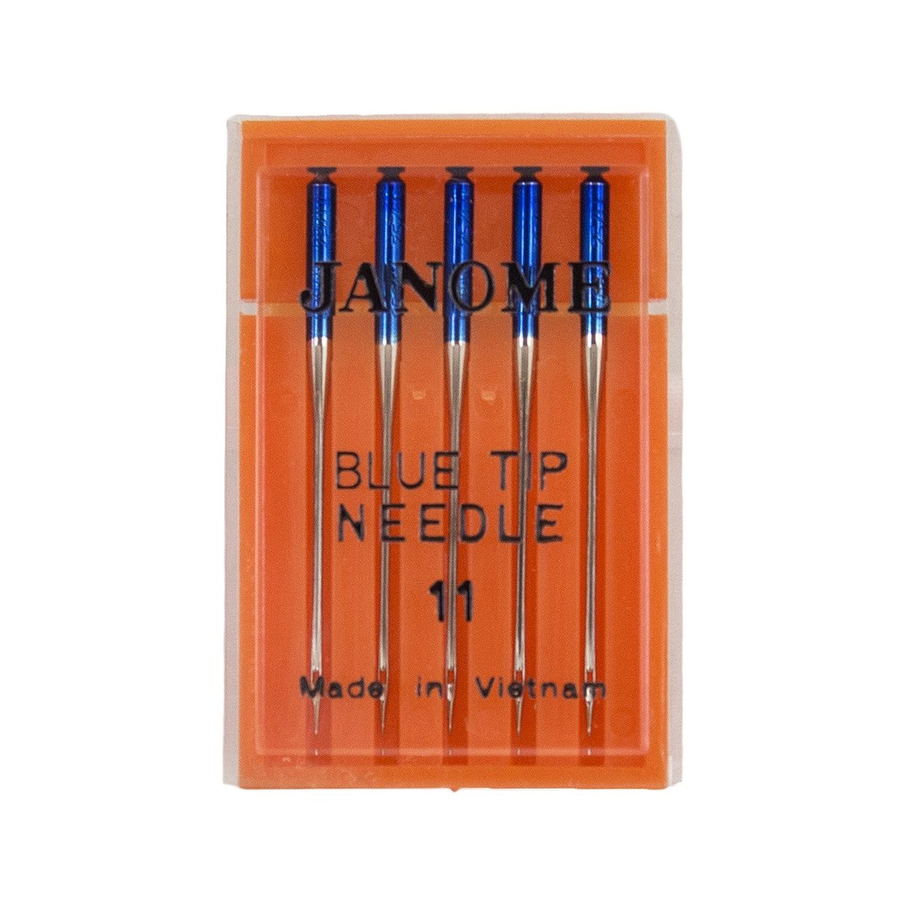 Janome 5-Pack Juego de agujas de punta azul