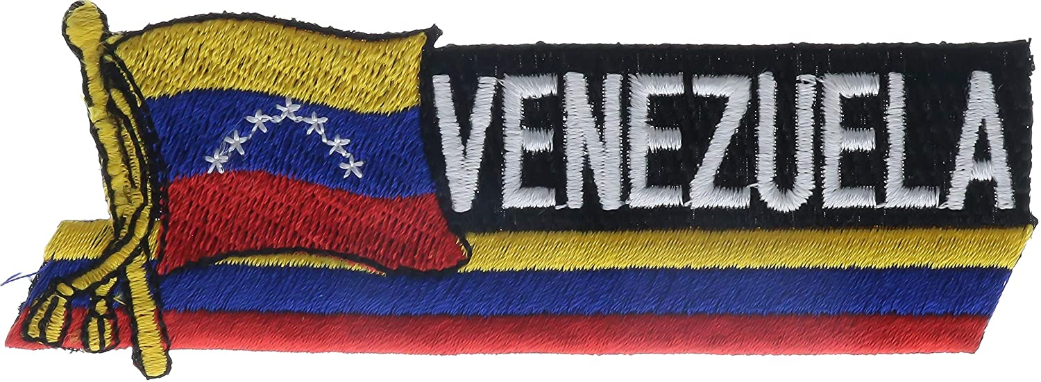 Parches Bordado 100% Hilo Bandera y colores de Venezuela 6x3 cms