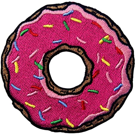 Parche Bordado 100% Hilo Donuts 5x5 cms