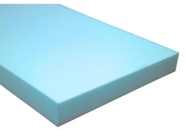 Goma espuma Azul de 1" medida lamina 2x1