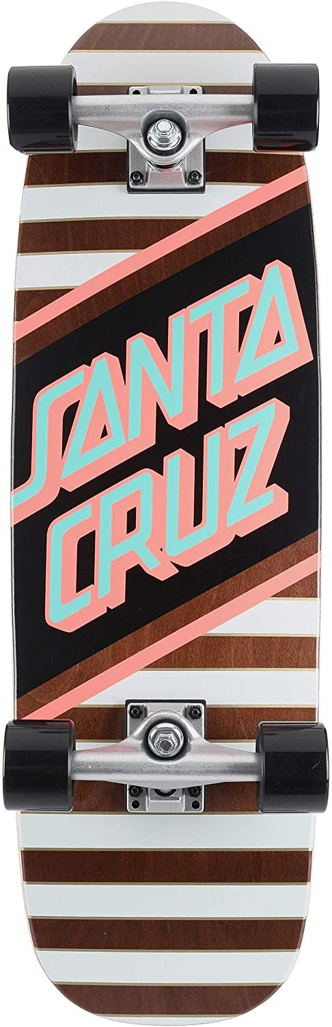 Santa Cruz Street Cruzer - Patineta completa, 29.05" x 8.79", negro/rosa