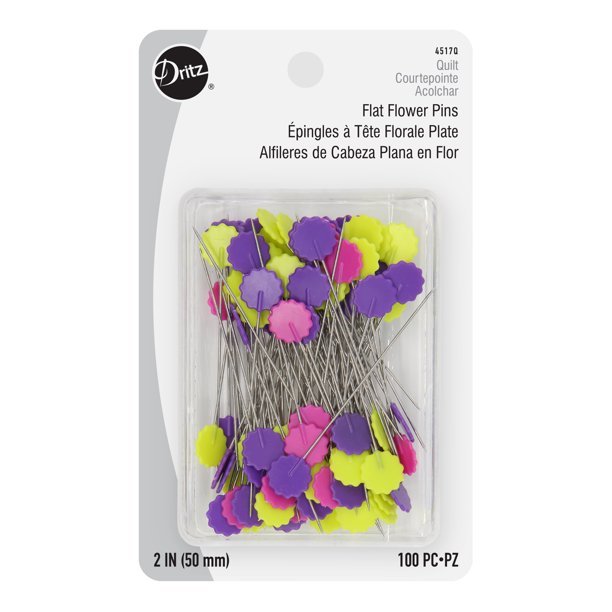 Dritz Flat Flower Pin, 100 Pack