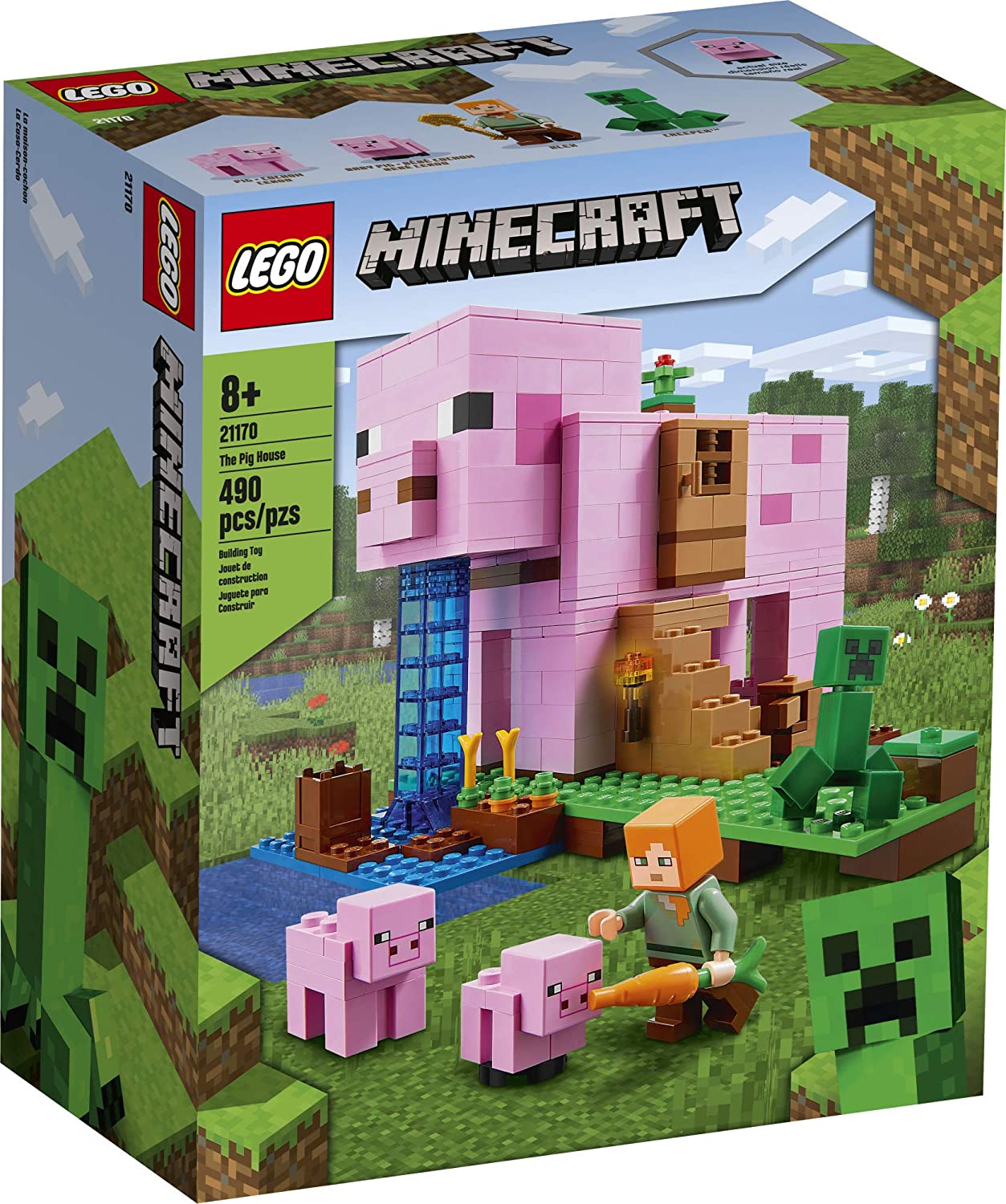 LEGO Minecraft The Sky Tower (21173) nuevo 2021 (490 piezas)