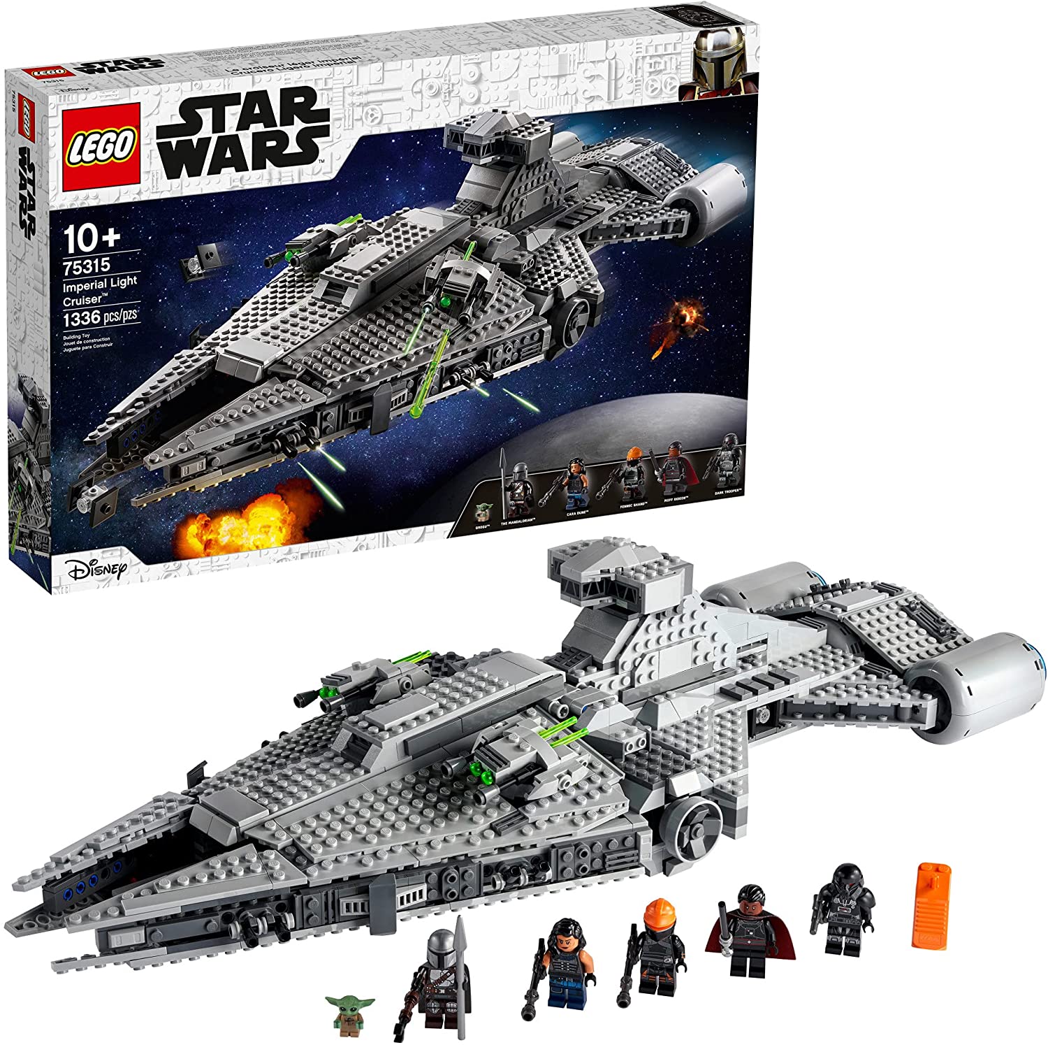 LEGO Star Wars Imperial Light Cruiser 75315 - Kit de construcción para niños, juguete con 5 minifigu
