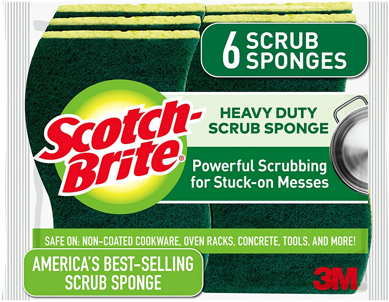 Scotch-Brite - Esponja de limpieza, resistente