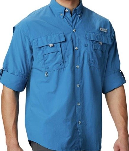 Columbia PFG Bahama II - Camisa de pesca, Talla L SPF 30, de manga larga, para hombre