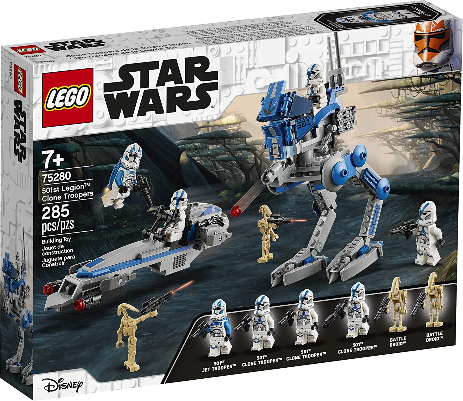 LEGO Star Wars 501st Legion Clone Troopers 75280 Kit de construcción, (285 piezas)