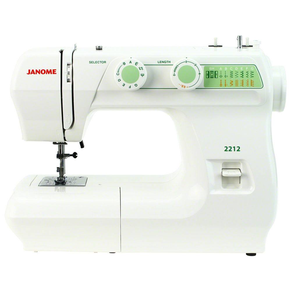 Janome 2212 Máquina de coser mecánica (12 puntos)
