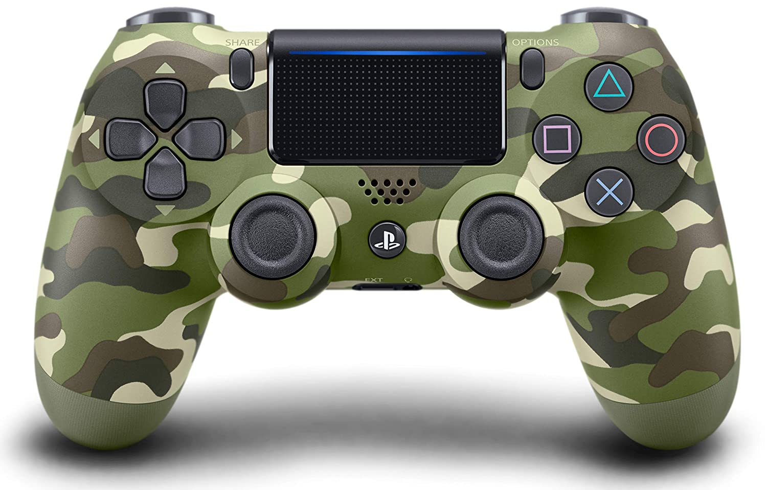 Mando inalámbrico para Playstation 4 (camuflaje verde)