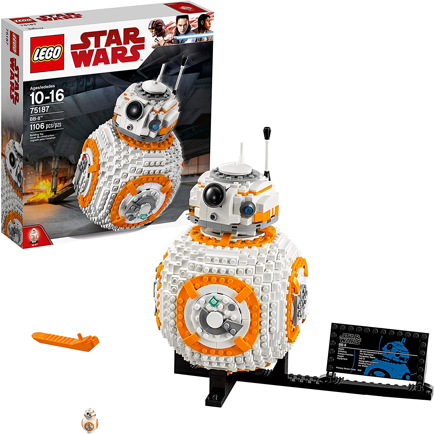 LEGO Star Wars VIII BB-8 75187 Kit de construcción (1106 piezas)