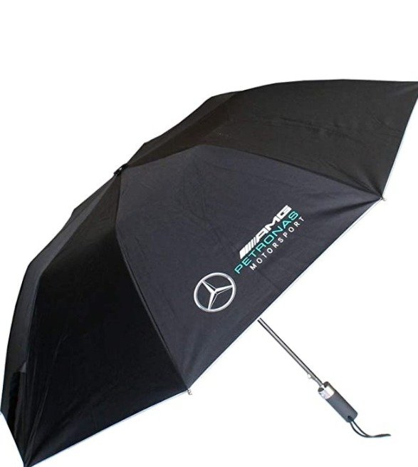 Paraguas compacto Mercedes Benz Petronas AMG F1 negro