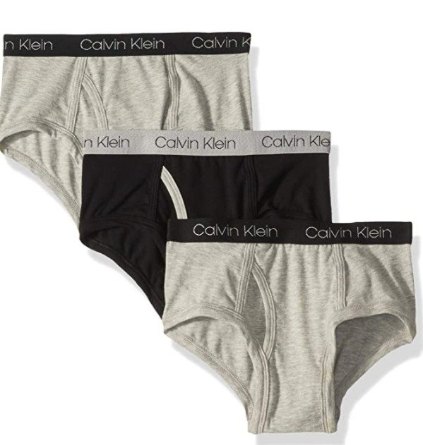 Calvin Klein - Calzoncillos Talla 16-18 de algodón para niños, varios colores, paquete múltiple