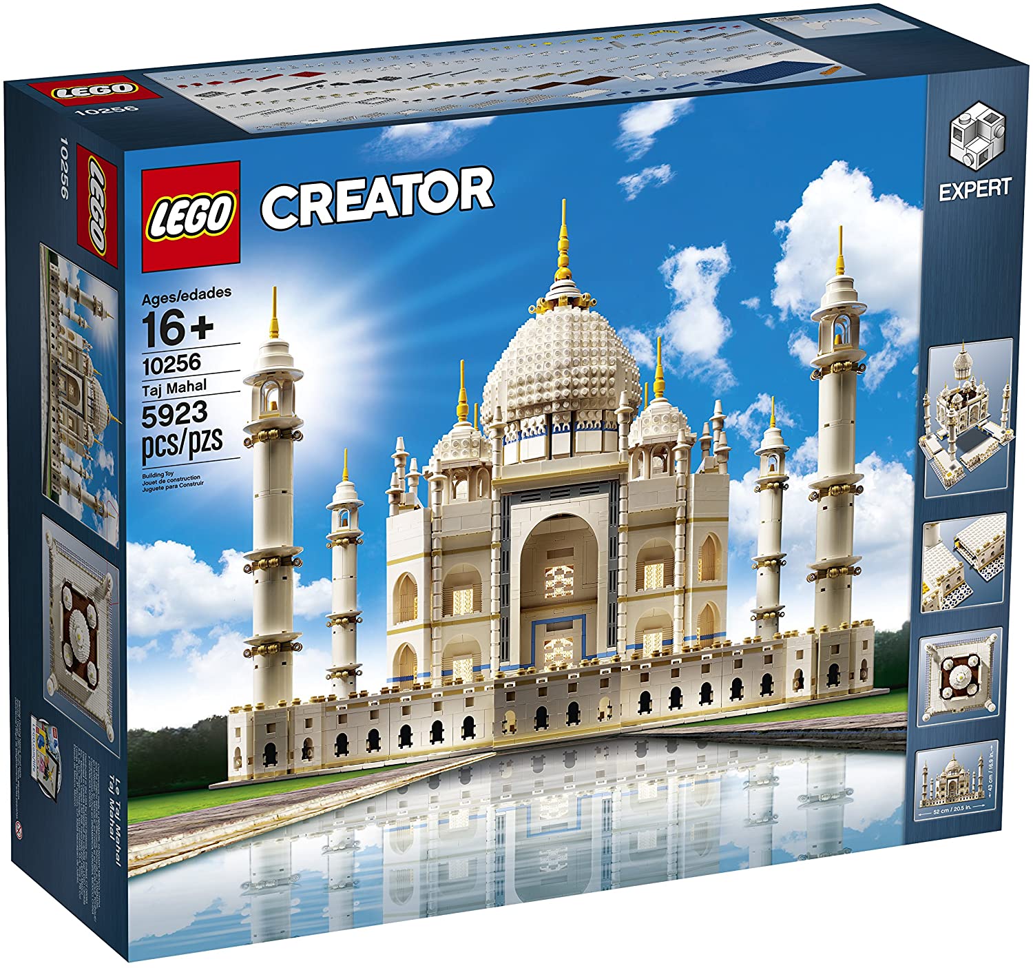 LEGO Creator Expert Taj Mahal 10256 Kit de construcción y modelo de arquitectura, juego perfecto par