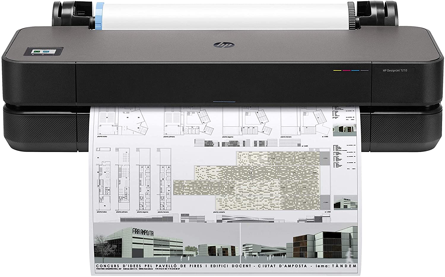 HP DesignJet T210 Impresora compacta inalámbrica de gran formato – 24.0 in, con diseño moderno de of